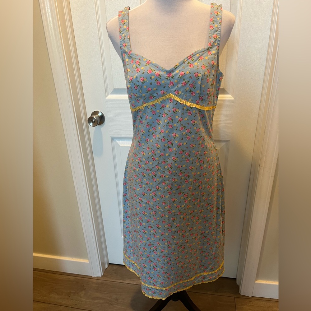 Vintage NWT Betsey Johnson stretch cotton dress